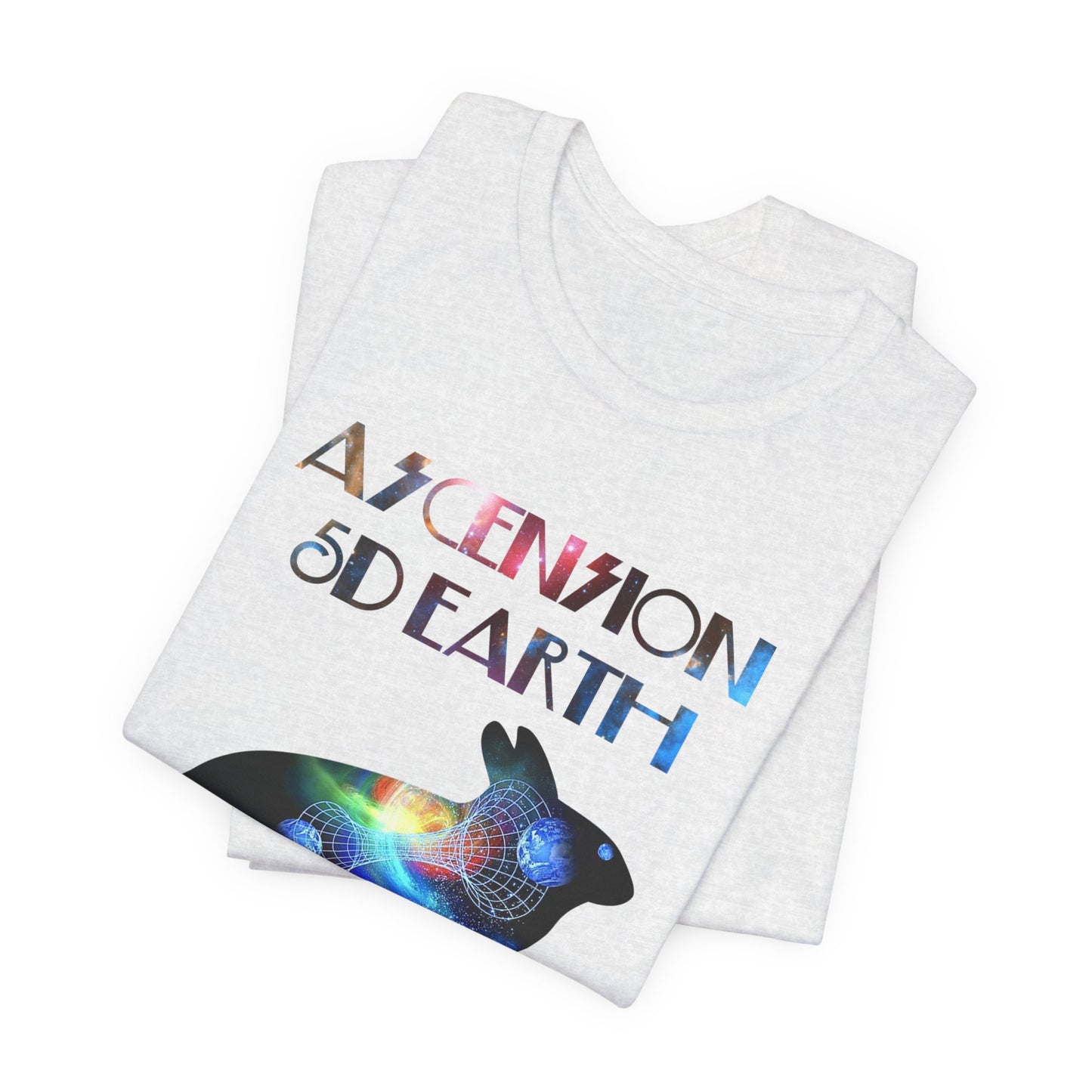 Ascension 5D Earth Rabbit T-Shirt Short Sleeve