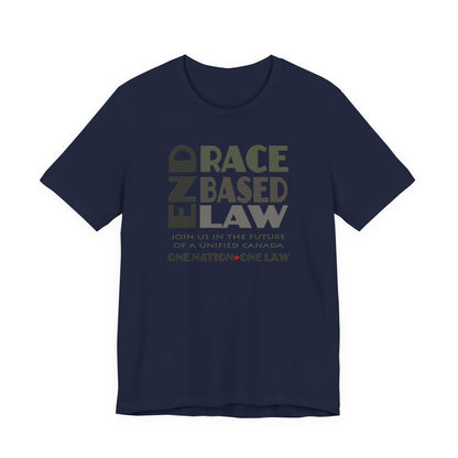 END RACE BASED LAW Canada Grey T-Shirt Short Sleeve