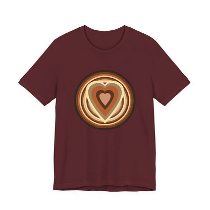 Beige Power Hearts T-Shirt Short Sleeve