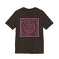 Q Scroll Wine T-Shirt Short Sleeve