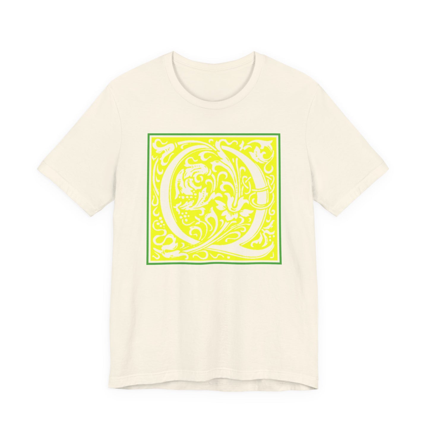 Q Scroll Yellow T-Shirt Short Sleeve