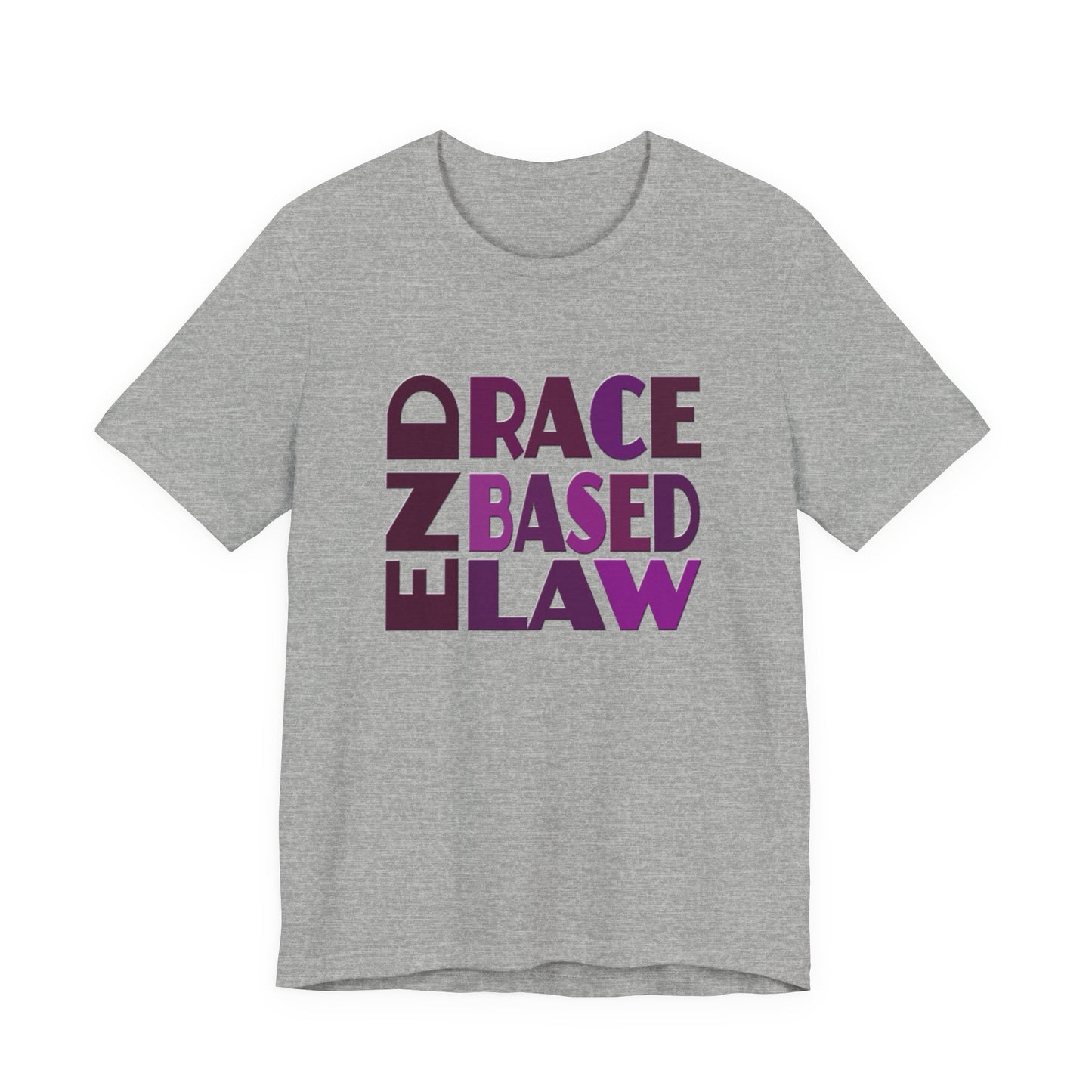 END RACE BASED LAW Purple T-Shirt Short Sleeve