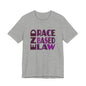END RACE BASED LAW Purple T-Shirt Short Sleeve