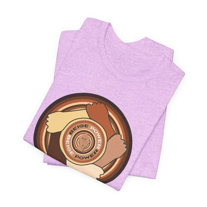 Beige Power T-Shirt Short Sleeve