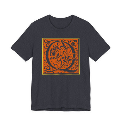 Q Scroll Orange T-Shirt Short Sleeve