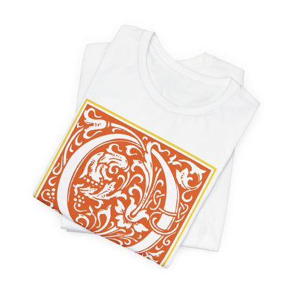 Q Scroll Orange T-Shirt Short Sleeve