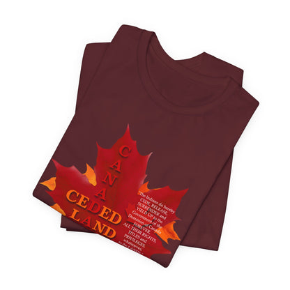 Canada Ceded Land T-Shirt Short Sleeve