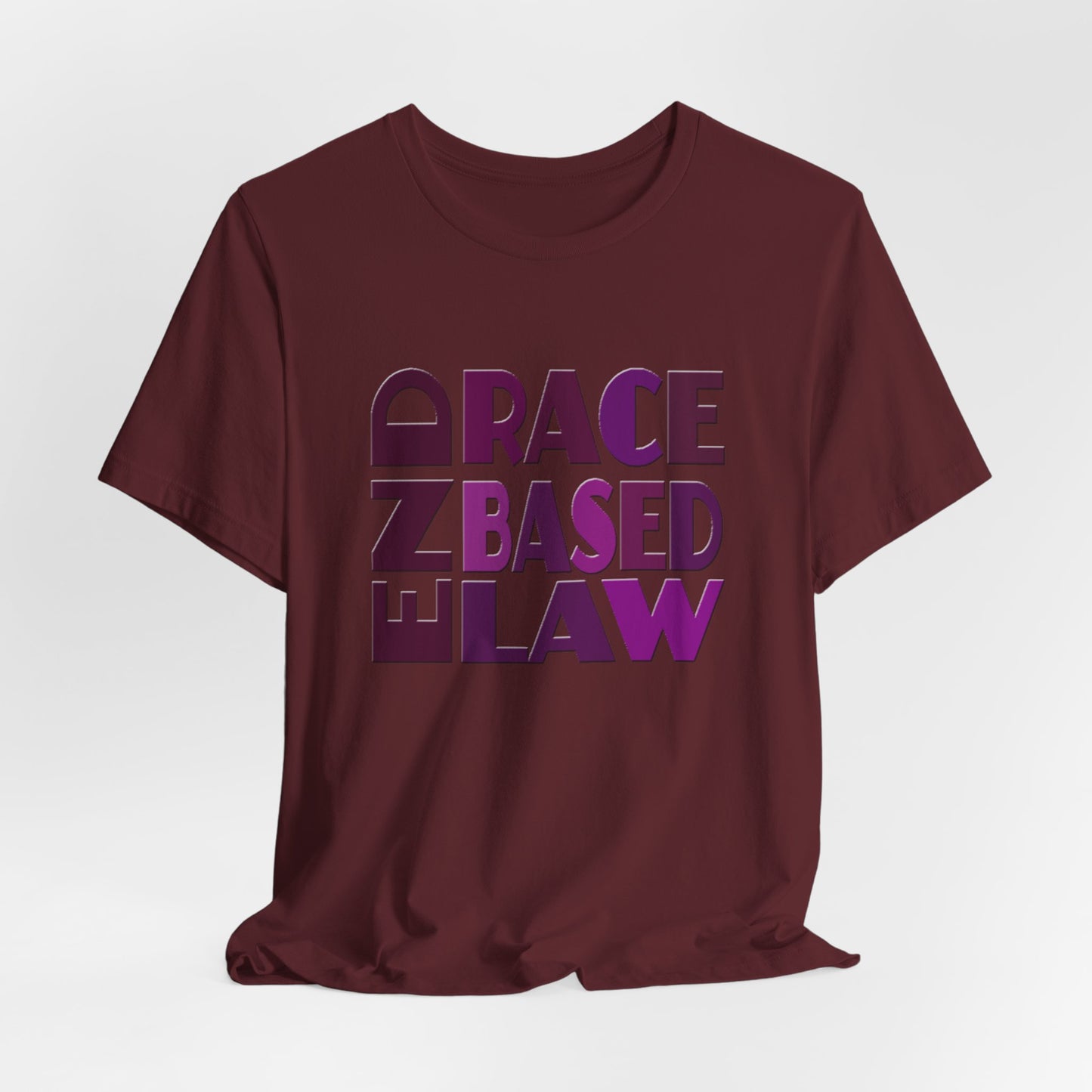 END RACE BASED LAW Purple T-Shirt Short Sleeve