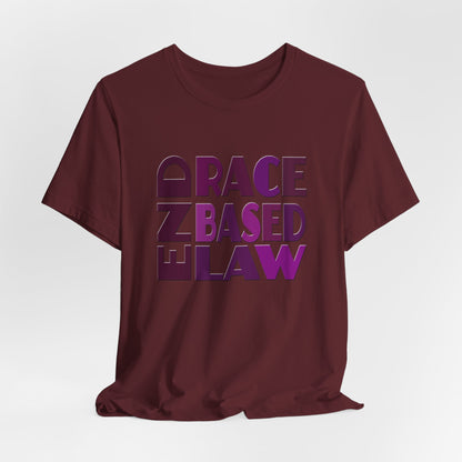 END RACE BASED LAW Purple T-Shirt Short Sleeve