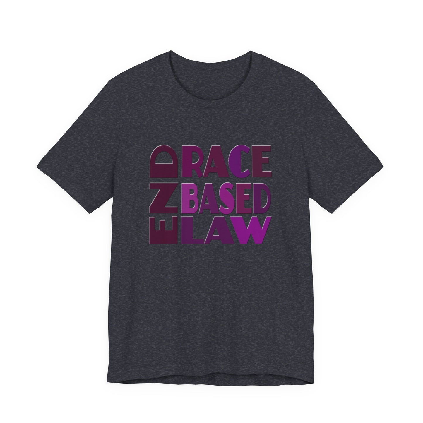 END RACE BASED LAW Purple T-Shirt Short Sleeve