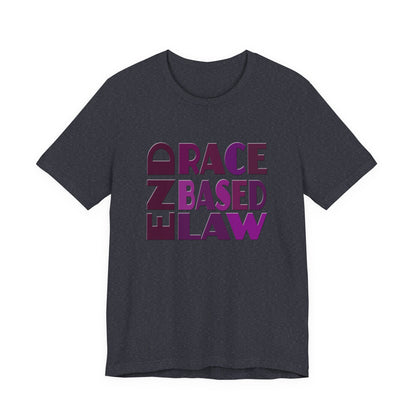 END RACE BASED LAW Purple T-Shirt Short Sleeve