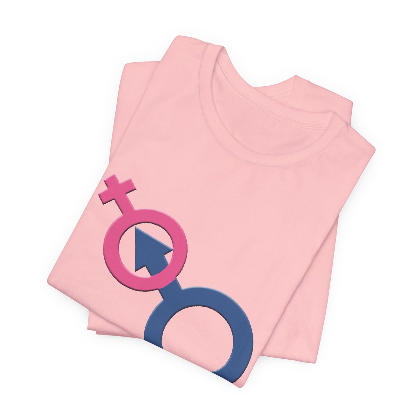 Man In Woman T-Shirt Short Sleeve