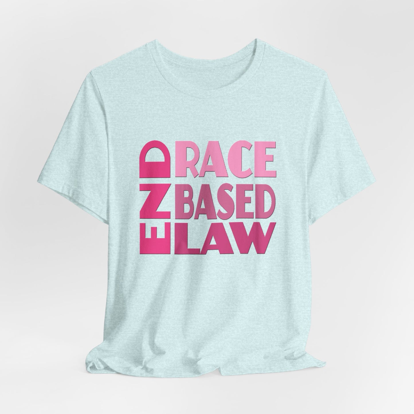 END RACE BASED LAW Pink T-Shirt Short Sleeve