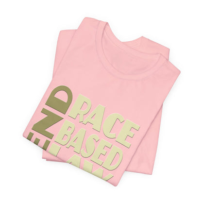 END RACE BASED LAW Beige T-Shirt Short Sleeve