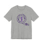 Q Purple Flower T-Shirt Short Sleeve