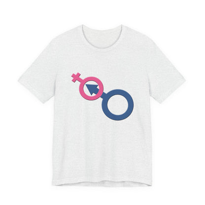 Man In Woman T-Shirt Short Sleeve