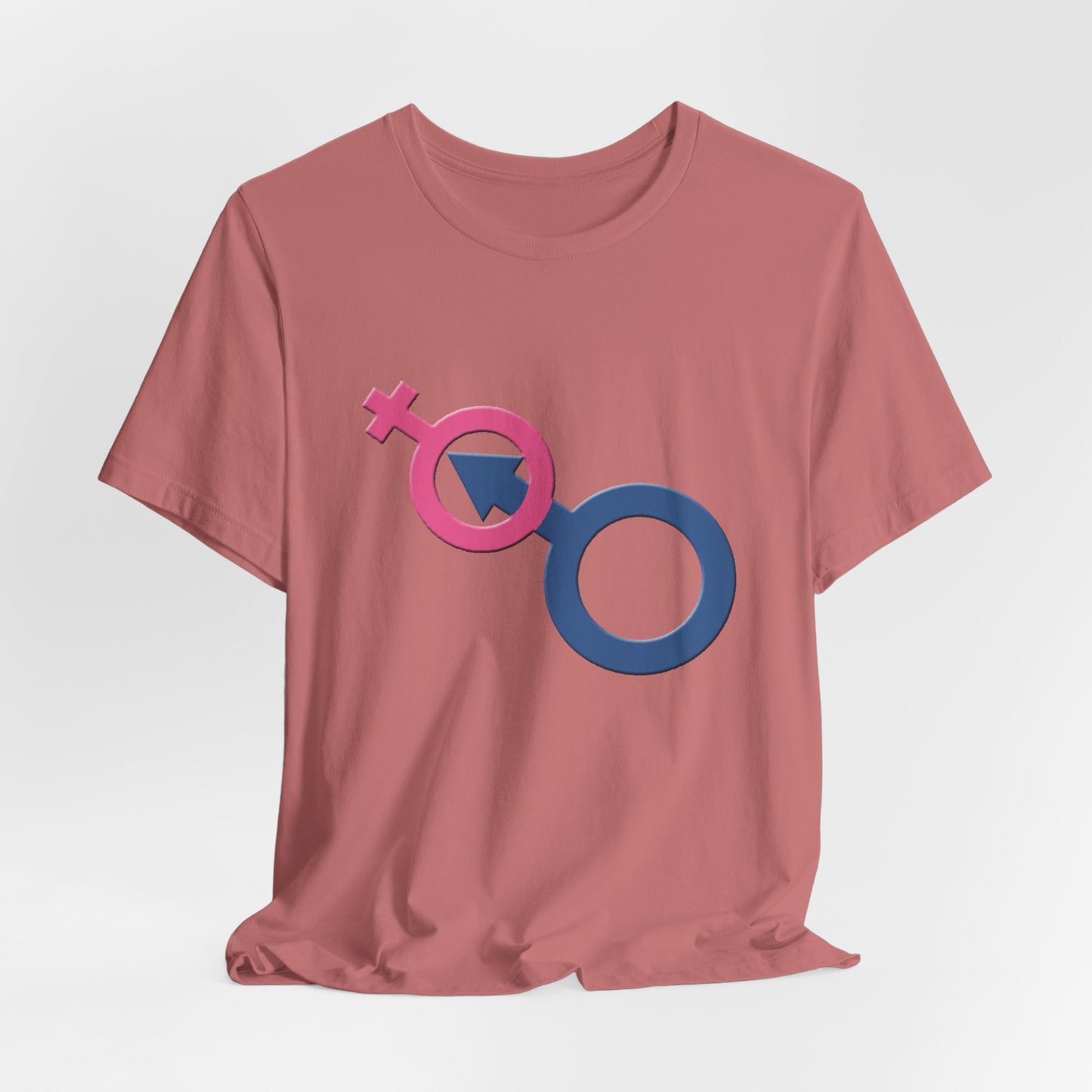 Man In Woman T-Shirt Short Sleeve