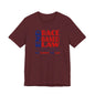END RACE BASED LAW Canada Blue Red T-Shirt Short Sleeve