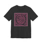 Q Scroll Wine T-Shirt Short Sleeve
