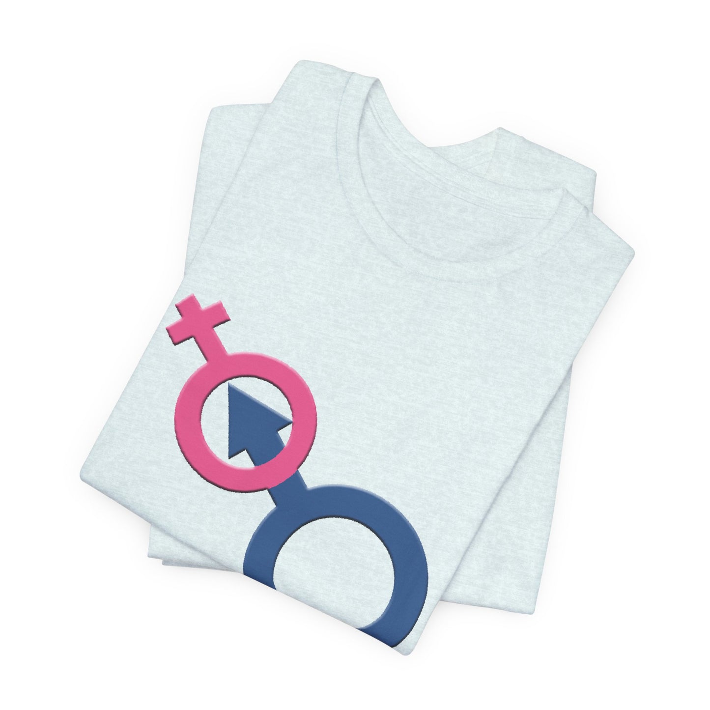 Man In Woman T-Shirt Short Sleeve