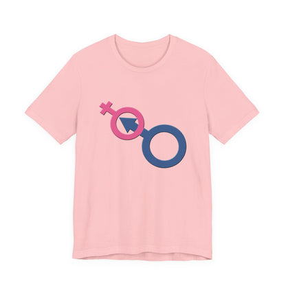 Man In Woman T-Shirt Short Sleeve
