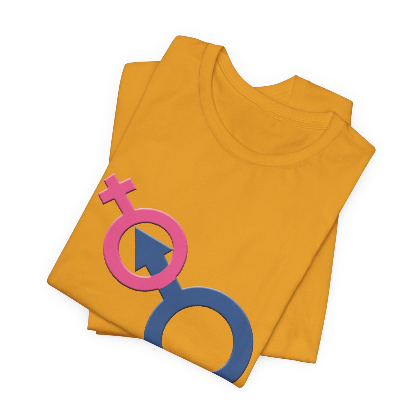 Man In Woman T-Shirt Short Sleeve