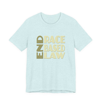 END RACE BASED LAW Beige T-Shirt Short Sleeve