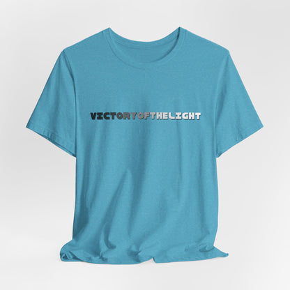 Victory Of The Light Grey Banner T-Shirt Short Sleeve