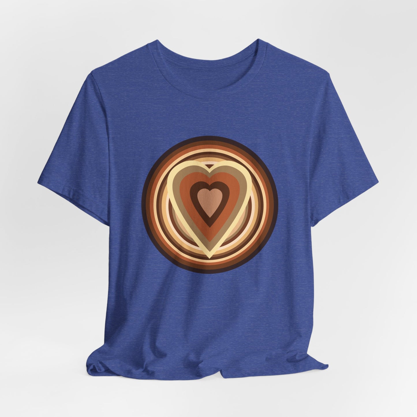 Beige Power Hearts T-Shirt Short Sleeve