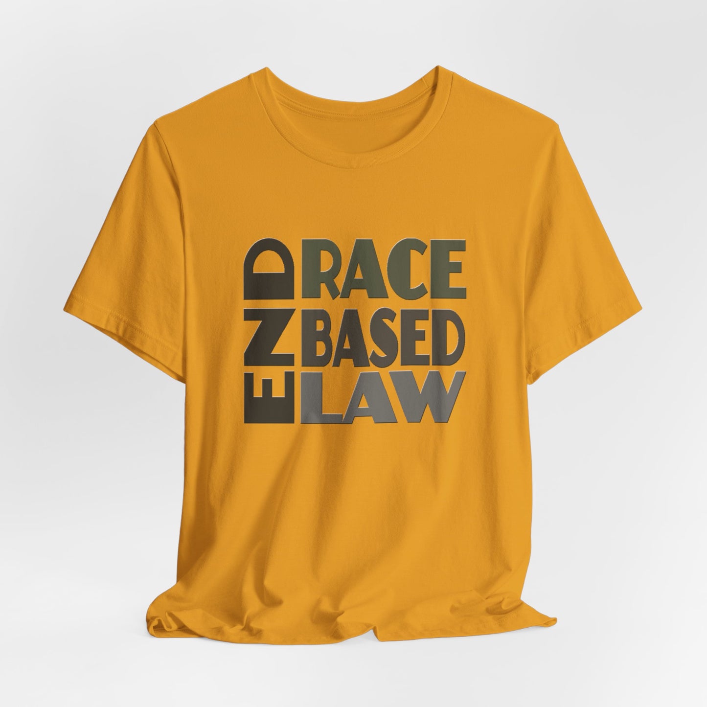 END RACE BASED LAW Grey T-Shirt Short Sleeve