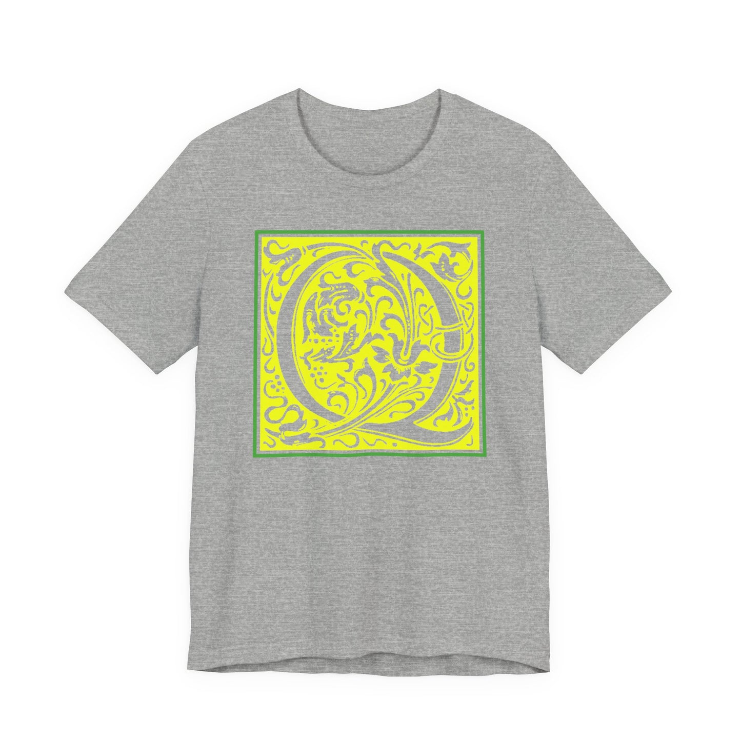 Q Scroll Yellow T-Shirt Short Sleeve