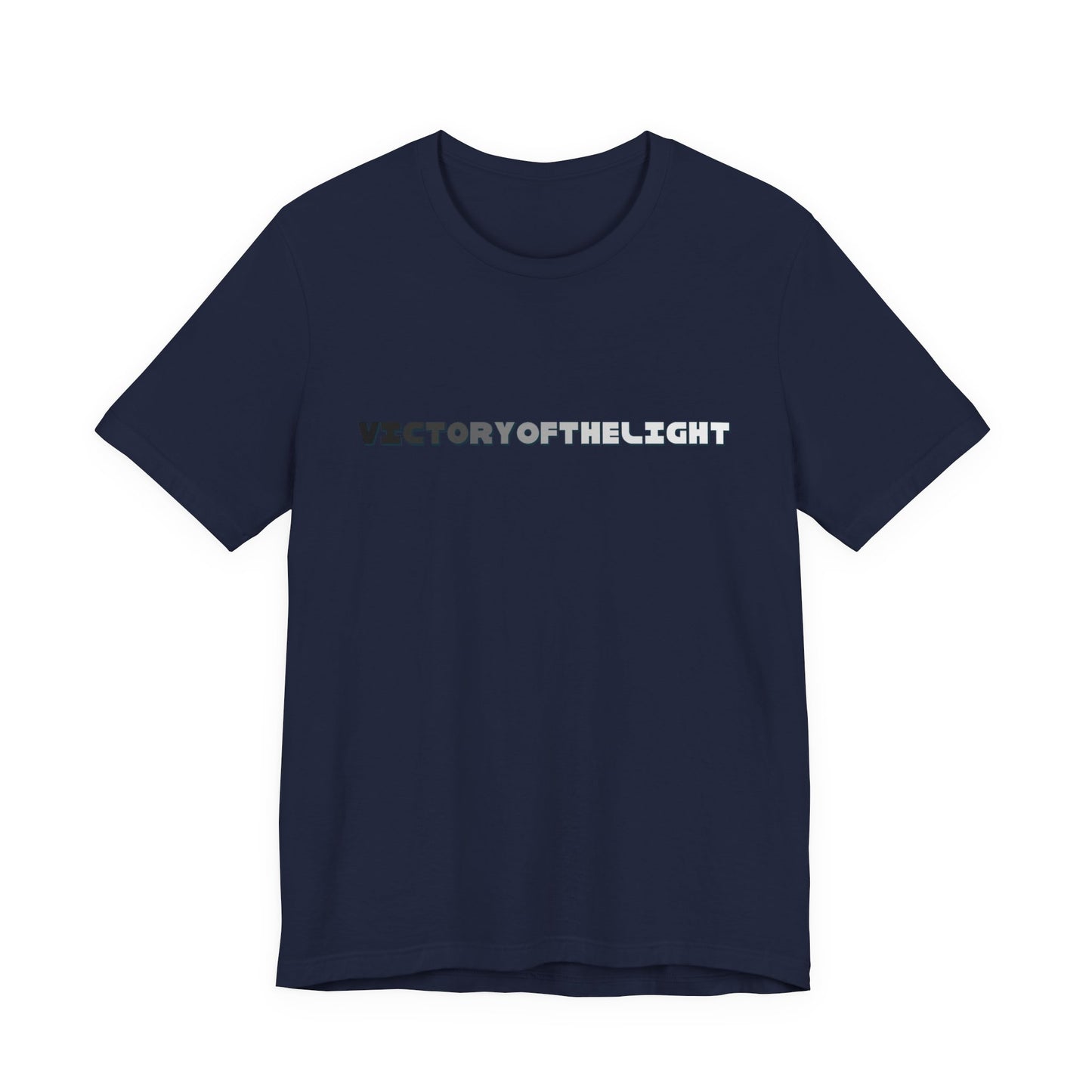 Victory Of The Light Grey Banner T-Shirt Short Sleeve