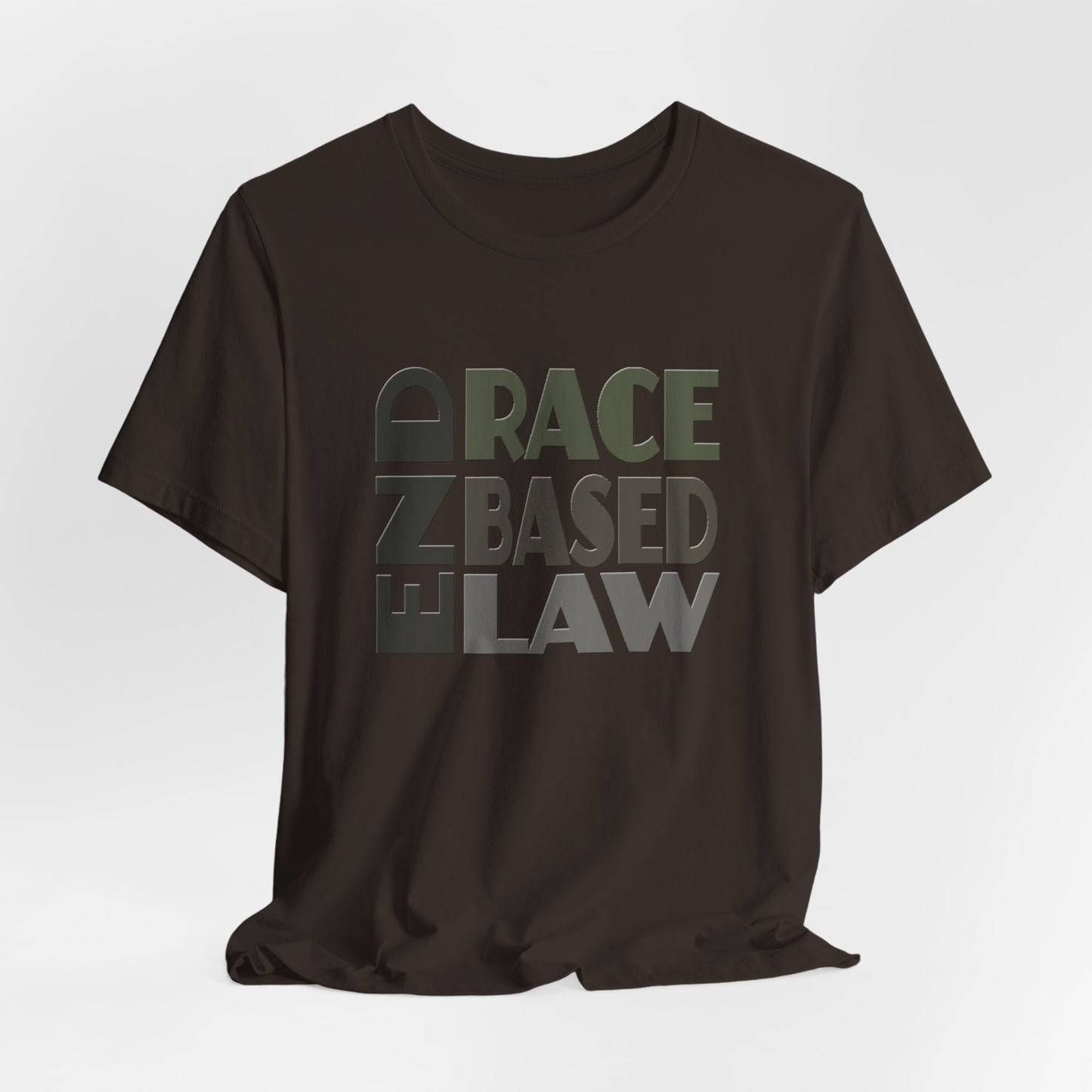 END RACE BASED LAW Grey T-Shirt Short Sleeve
