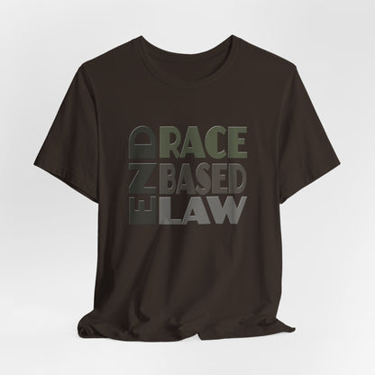 END RACE BASED LAW Grey T-Shirt Short Sleeve