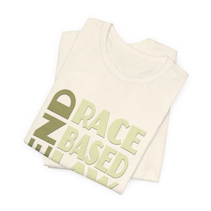 END RACE BASED LAW Beige T-Shirt Short Sleeve