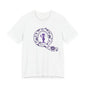 Q Purple Flower T-Shirt Short Sleeve