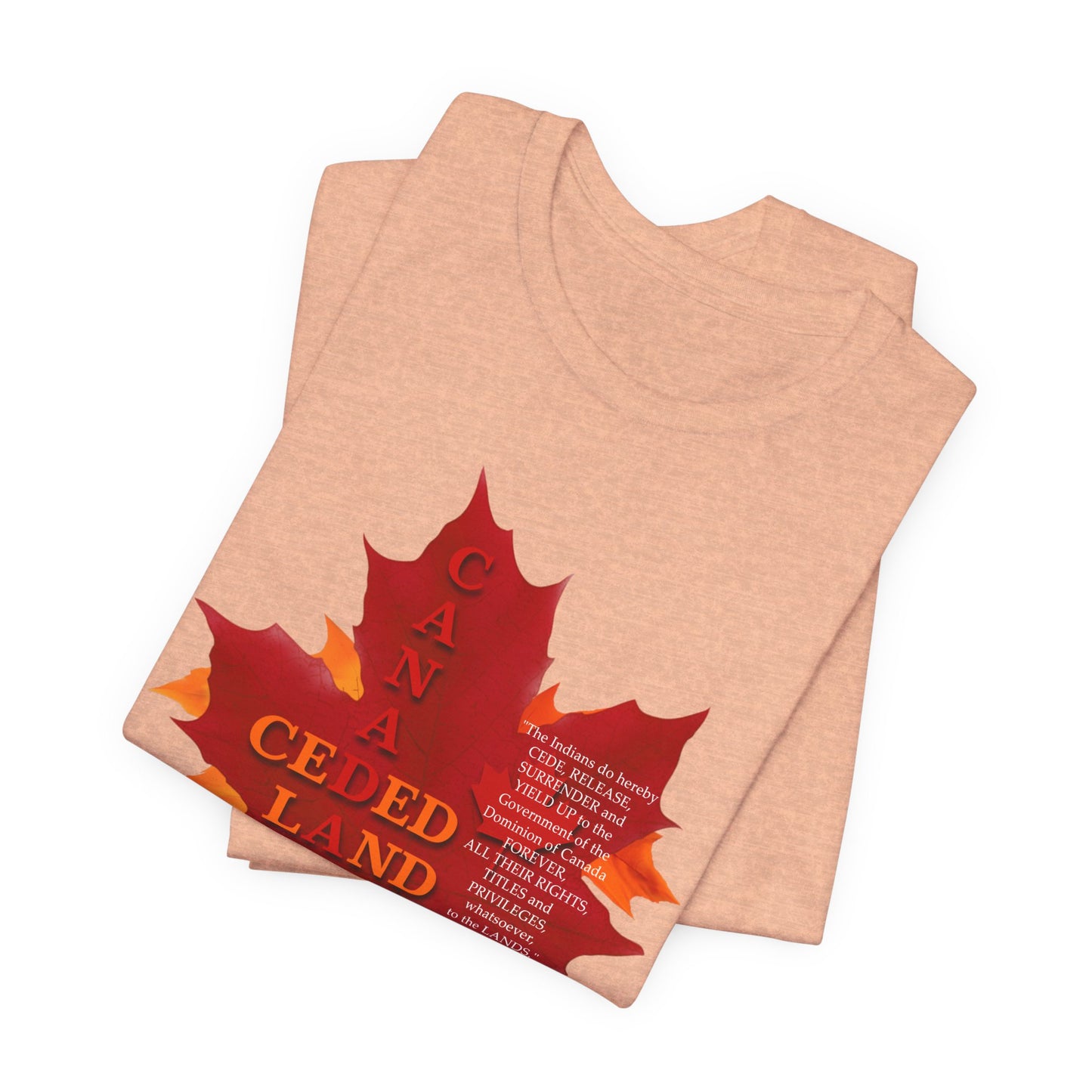 Canada Ceded Land T-Shirt Short Sleeve