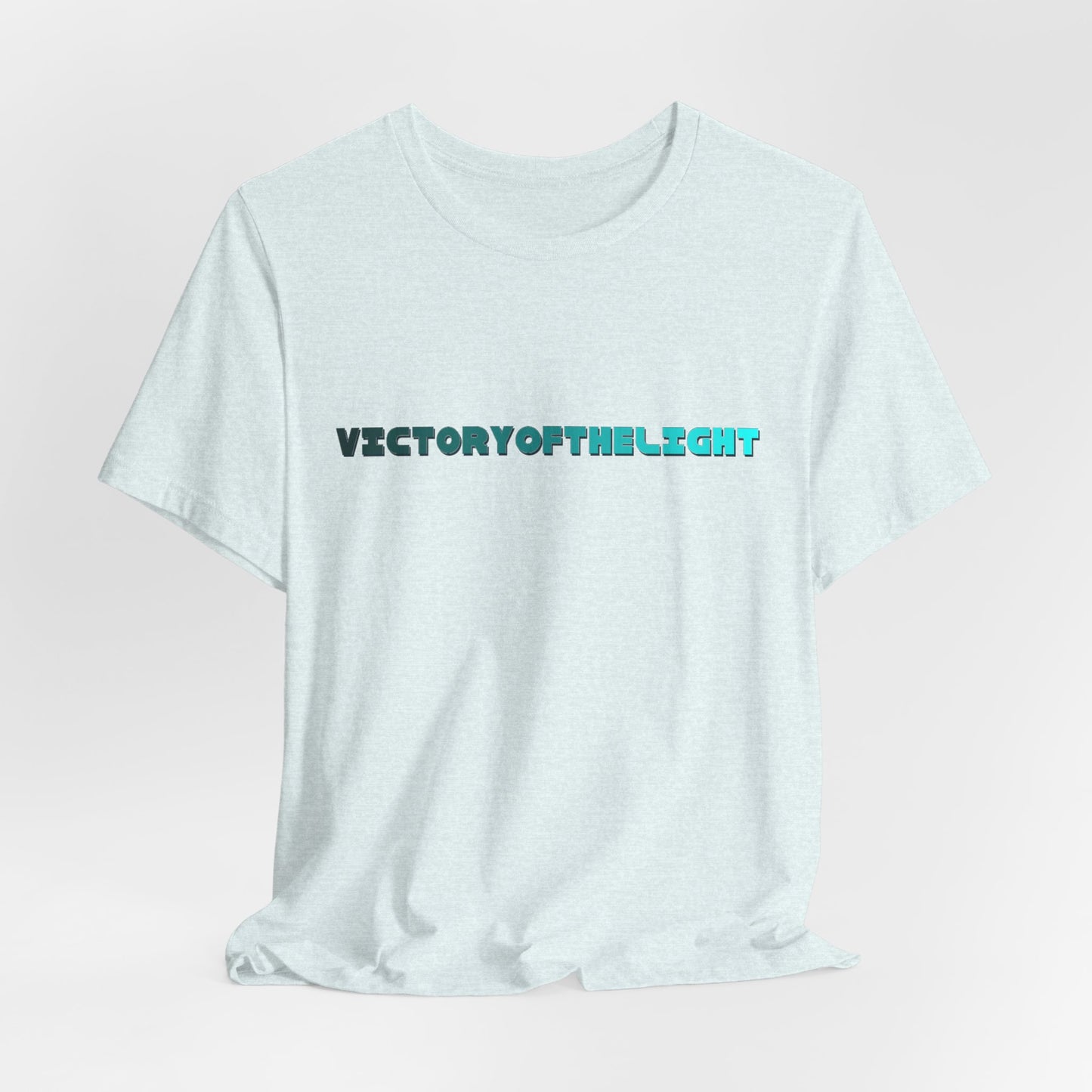 Victory Of The Light  Blue Banner T-Shirt Short Sleeve